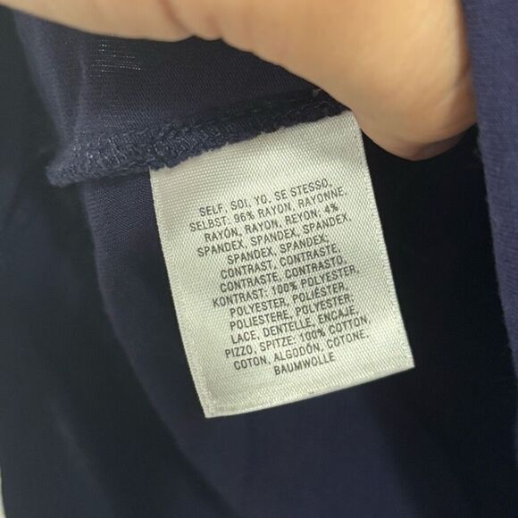 Meadow Rue Anthropologie Navy Loose Fit Top XS - Picture 3 of 4